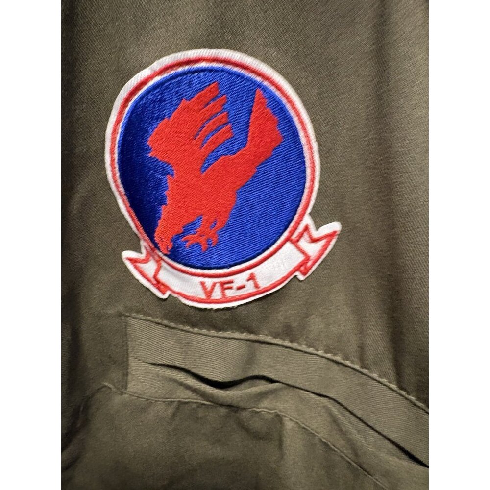 Top Gun Flight Suit Costume Men Adult Large/Xl Spirit Halloween - Picture 4 of 11